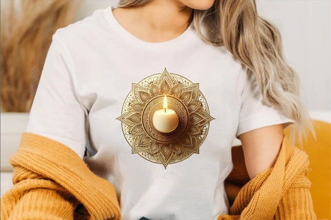 Diwali Candles Sublimation Clipart Bundle Sublimation SVGArt 