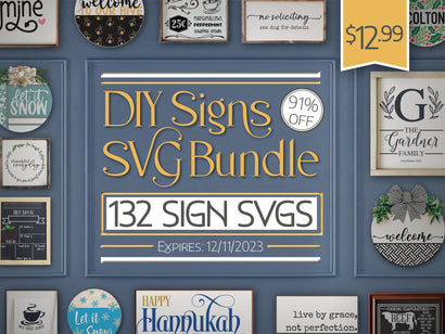 DIY Signs SVG Bundle Bundle So Fontsy Design Shop 