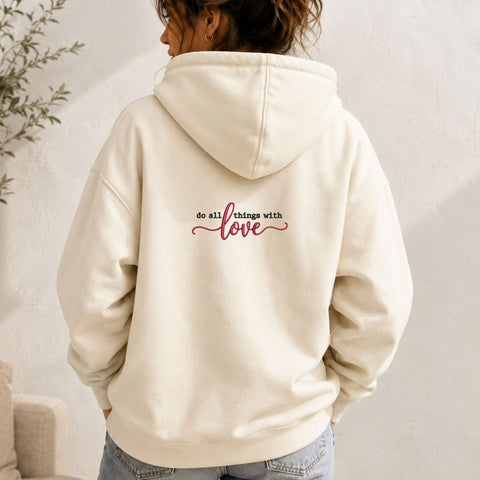 Do All Things With Love Quote Machine Embroidery Design – Inspirational Love Embroidery File Embroidery/Applique DESIGNS PatternFeed8 