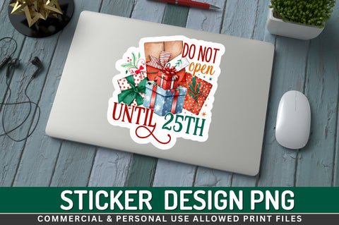 Do not open Sticker Design Sublimation Regulrcrative 