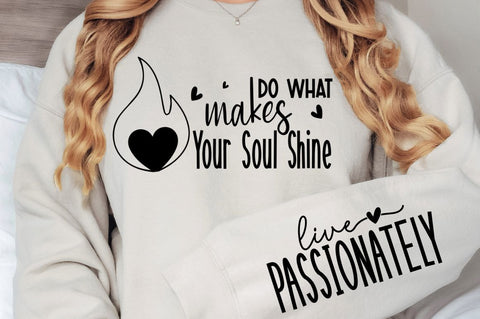 Do What Makes Sleeve SVG, Boho Inspirational SVG, Love Yourself SVG, Positive Quotes SVG Design SVG Regulrcrative 