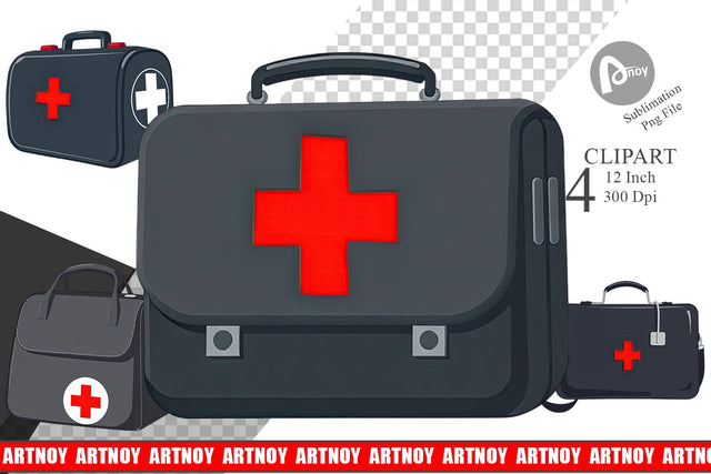 Doctor Bag Clipart Sublimation artnoy 