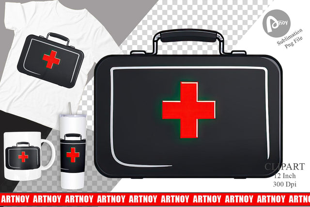 Doctor Bag Clipart Sublimation artnoy 
