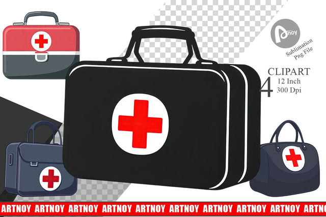 Doctor Bag Clipart Sublimation artnoy 