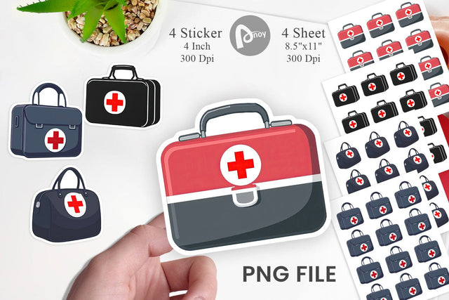 Doctor Bag Sticker Sublimation artnoy 