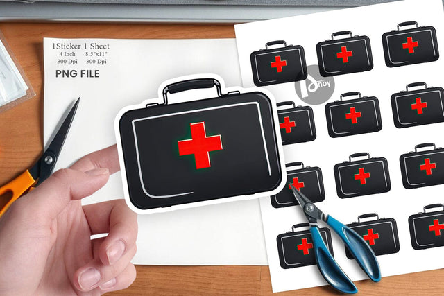 Doctor Bag Sticker Sublimation artnoy 