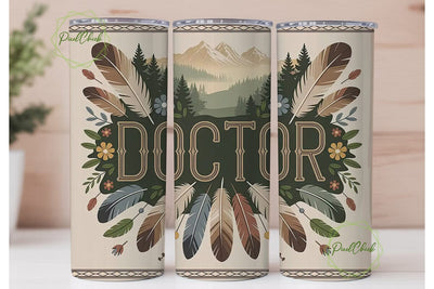 Doctor Boho 20oz Tumbler Wrap Sublimation PixelChick 