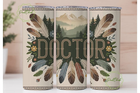 Doctor Boho 20oz Tumbler Wrap Sublimation PixelChick 