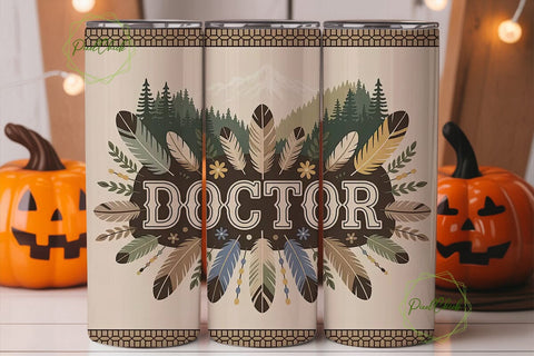 Doctor Boho 20oz Tumbler Wrap Sublimation PixelChick 