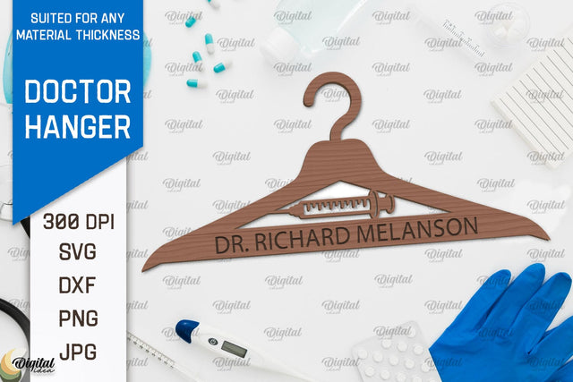 Doctor Hanger Laser Cut. Doctor Clothes Hanger SVG Design SVG Evgenyia Guschina 