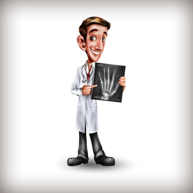 Doctor Showing X-ray Film, Physician, Hospital, Checkup, Patient, Healthy, Treatment, Personnel SVG naemmiah021 