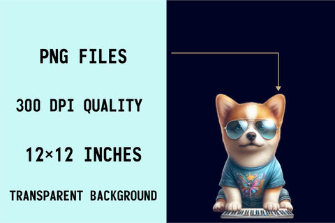 Dog And Keyboard T-shirt Sublimation Clipart Sublimation SVGArt 