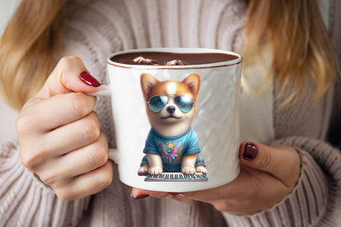 Dog And Keyboard T-shirt Sublimation Clipart Sublimation SVGArt 