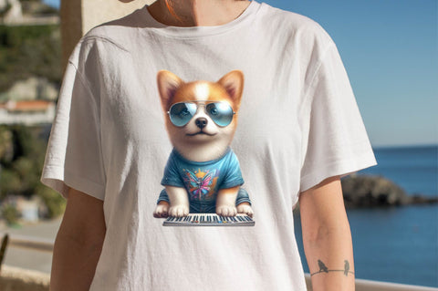 Dog And Keyboard T-shirt Sublimation Clipart Sublimation SVGArt 