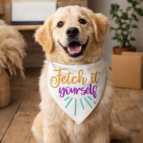 Dog Bandana Embroidery Designs Bundle | Funny Dog Quotes | Pet Embroidery Files | Dog Lover Embroidery Set Embroidery/Applique DESIGNS HappyDesignStudio 