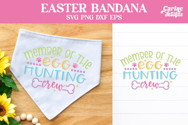 Dog Bandana SVG, Easter Dog Design SVG Carla C Designs 