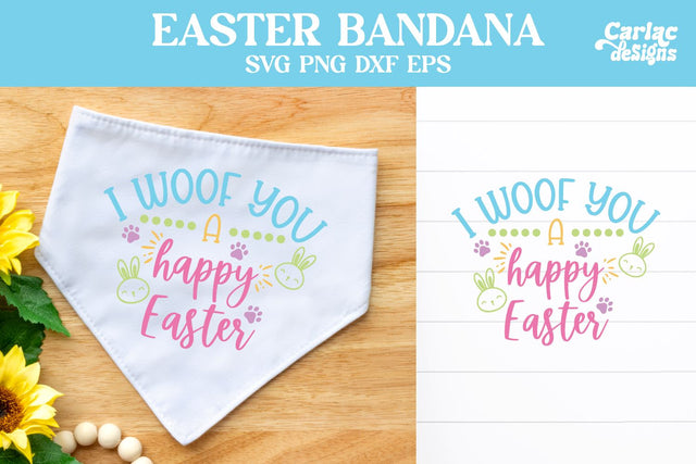 Dog Bandana SVG, Easter Dog Design SVG Carla C Designs 