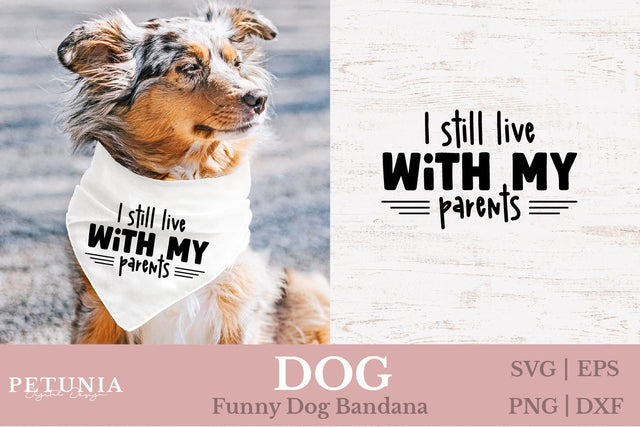 Dog Bandana SVG | Funny Dog SVG SVG Petunia Digital Design 