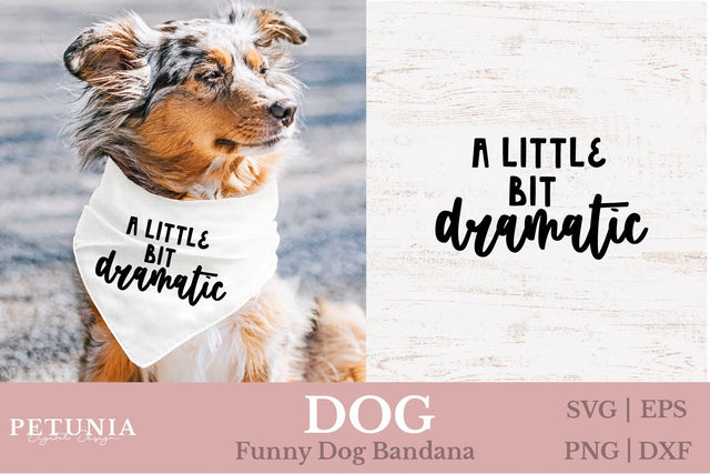 Dog Bandana SVG | Funny Dog SVG SVG Petunia Digital Design 