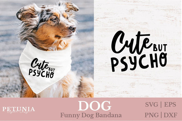 Dog Bandana SVG | Funny Dog SVG SVG Petunia Digital Design 