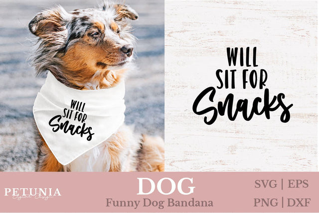 Dog Bandana SVG | Funny Dog SVG SVG Petunia Digital Design 