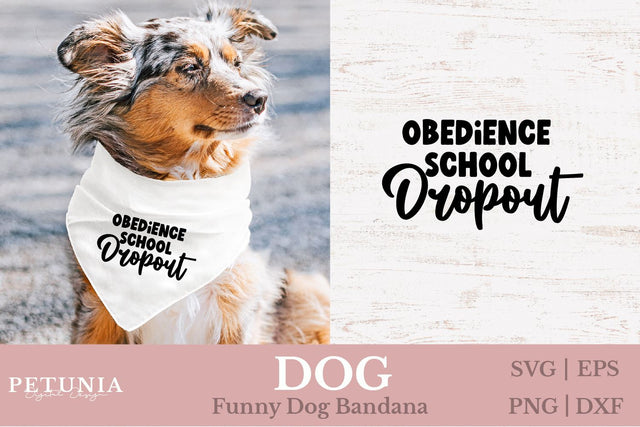 Dog Bandana SVG | Funny Dog SVG SVG Petunia Digital Design 
