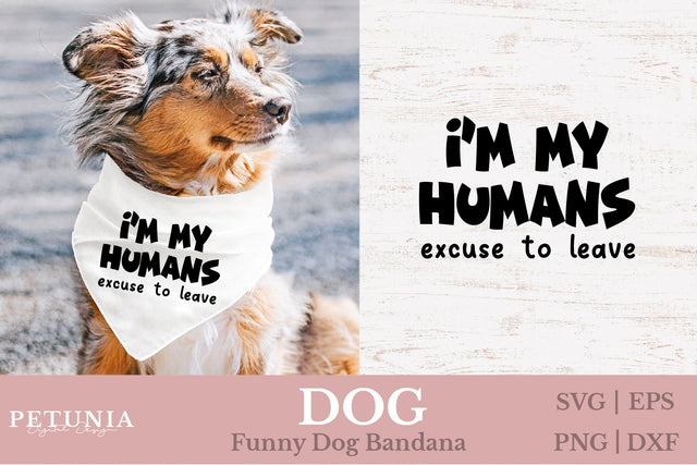 Dog Bandana SVG | Funny Dog SVG SVG Petunia Digital Design 