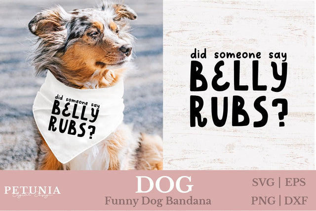 Dog Bandana SVG | Funny Dog SVG SVG Petunia Digital Design 