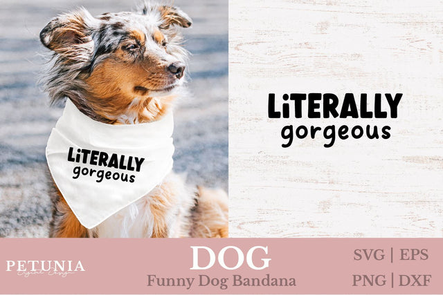 Dog Bandana SVG | Funny Dog SVG SVG Petunia Digital Design 