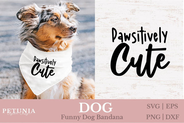 Dog Bandana SVG | Funny Dog SVG SVG Petunia Digital Design 