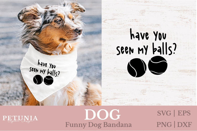 Dog Bandana SVG | Funny Dog SVG SVG Petunia Digital Design 