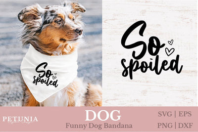 Dog Bandana SVG | Funny Dog SVG SVG Petunia Digital Design 