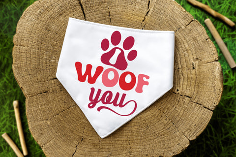 Dog Bandana Valentine's Day SVG Bundle SVG Regulrcrative 
