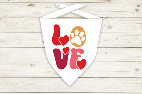 Dog Bandana Valentine's Day SVG Bundle SVG Regulrcrative 