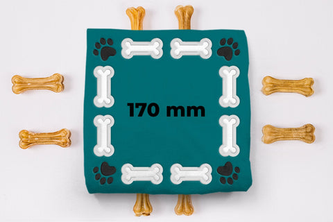 Dog Bone and Paw Frame Applique Embroidery Embroidery/Applique DESIGNS Designed by Geeks 