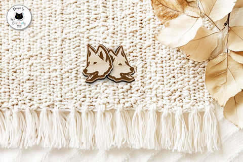 Dog Breed Stud Earrings Laser Cut SVG Ivy's Creativity House 