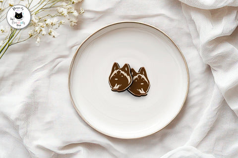 Dog Breed Stud Earrings Laser Cut SVG Ivy's Creativity House 