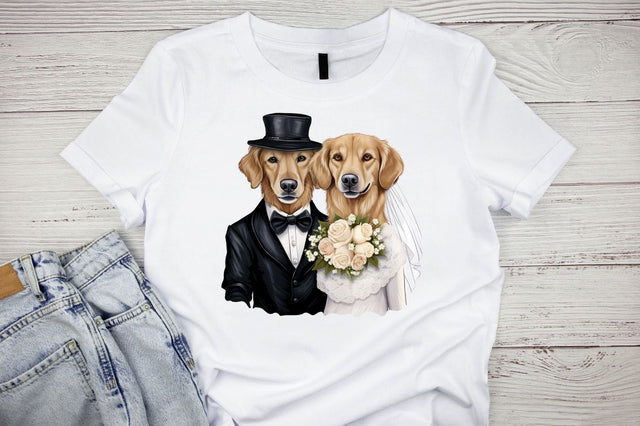 Dog Bride and Dog Groom Sublimation Bundle Sublimation Designangry 