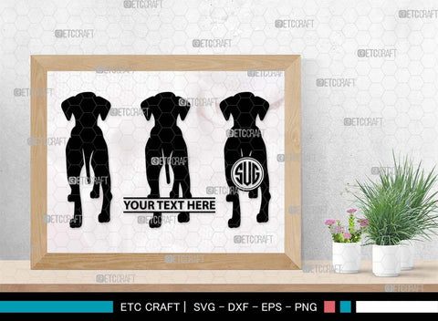 Dog Butt Monogram, Dog Butt Silhouette, Dog Butt SVG, Dog Svg, Dog Lover Svg, Dog Shape Svg, Animal Svg, Puppy Svg, Pet Paw Svg, SB00578 SVG ETC Craft 