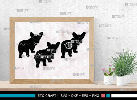 Dog Butt Monogram, Dog Butt Silhouette, Dog Butt SVG, Dog Svg, Dog Lover Svg, Dog Shape Svg, Animal Svg, Puppy Svg, Pet Paw Svg, SB00578 SVG ETC Craft 