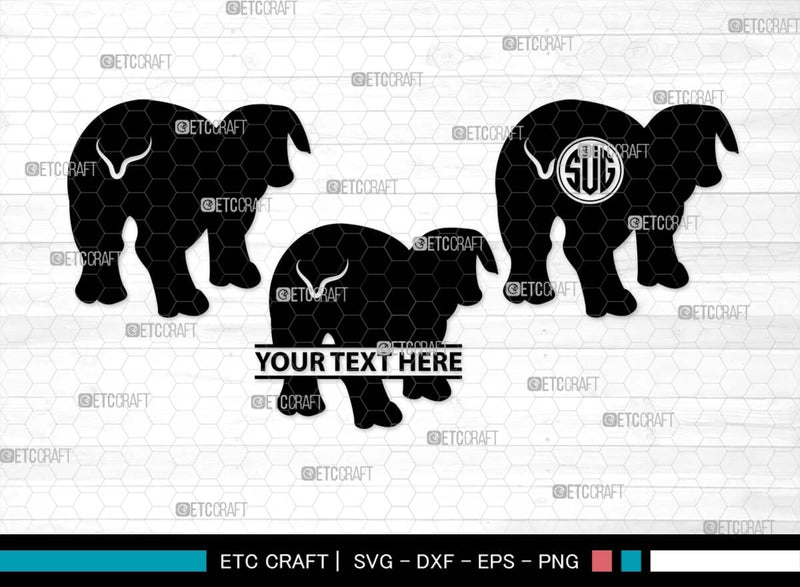 Dog Butt Monogram, Dog Butt Silhouette, Dog Butt SVG, Dog Svg, Dog Lover Svg, Dog Shape Svg, Animal Svg, Puppy Svg, Pet Paw Svg, SB00578 SVG ETC Craft 