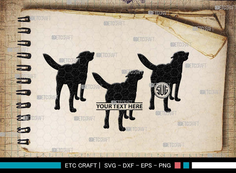 Dog Butt Monogram, Dog Butt Silhouette, Dog Butt SVG, Dog Svg, Dog Lover Svg, Dog Shape Svg, Animal Svg, Puppy Svg, Pet Paw Svg, SB00578 SVG ETC Craft 