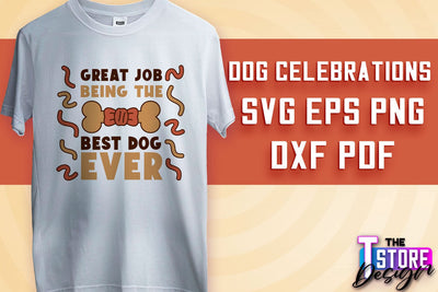 Dog Celebrations SVG Design | Dog SVG Quotes | Dog Celebration SVG Quotes v.1 SVG The T Store Design 