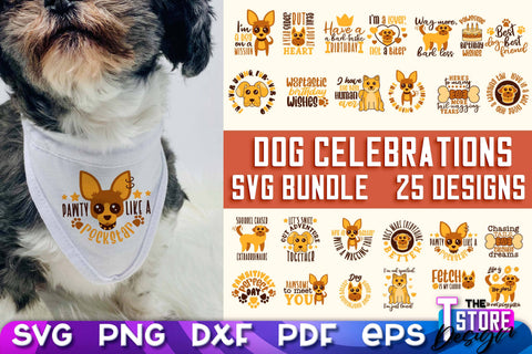 Dog Celebrations SVG Design | Dog SVG Quotes | Dog Celebration SVG Quotes v.2 SVG The T Store Design 