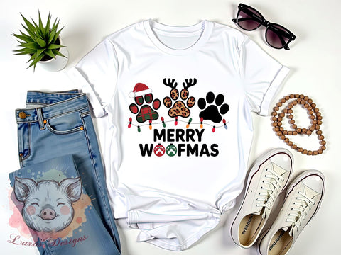 Dog Christmas, Merry Woofmas, PNG Sublimation, Holiday Dogs, Digital Download, Pet Lover Art, Christmas Pets, Cute Dog Graphics Sublimation Lara' s Designs 