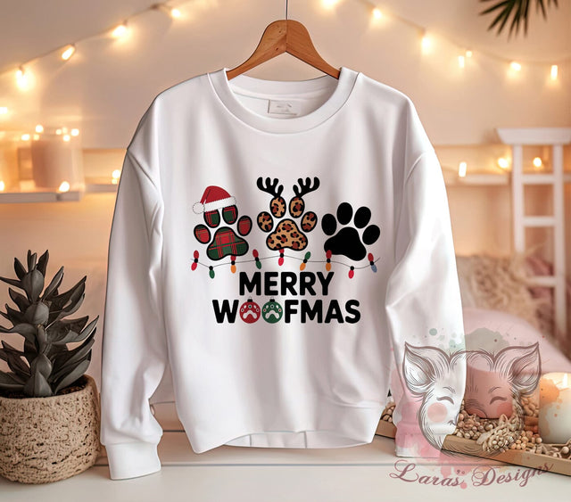 Dog Christmas, Merry Woofmas, PNG Sublimation, Holiday Dogs, Digital Download, Pet Lover Art, Christmas Pets, Cute Dog Graphics Sublimation Lara' s Designs 
