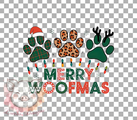 Dog Christmas, Merry Woofmas, PNG Sublimation, Holiday Dogs, Digital Download, Pet Lover Art, Christmas Pets, Cute Dog Graphics Sublimation Lara' s Designs 