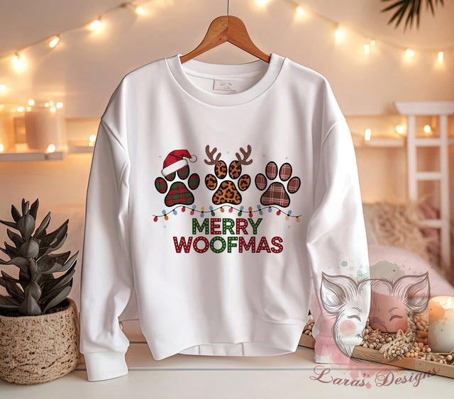 Dog Christmas, Merry Woofmas, PNG Sublimation, Holiday Dogs, Digital Download, Pet Lover Art, Christmas Pets, Cute Dog Graphics Sublimation Lara' s Designs 