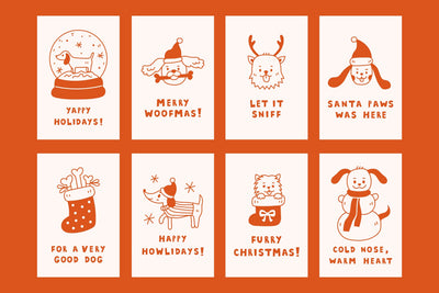 Dog Christmas Posters Sublimation Rin Green 
