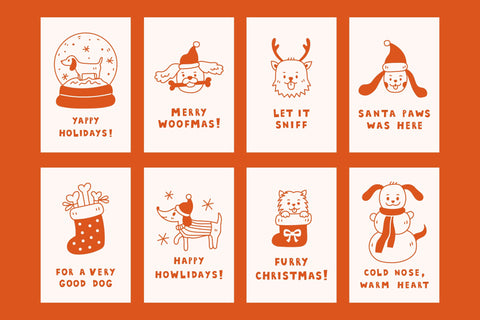 Dog Christmas Posters Sublimation Rin Green 